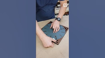 Geometric Walnut and Epoxy Resin Clock  #diy #epoxy #xtoolp2 #xtool