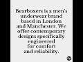 Bearboxers is a men’s underwear brand based in London and Manchester. We offer contemporary designs…