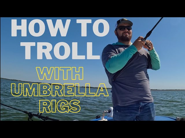 Fishing for Spring Striper - Trolling The 6 Rod Umbrella Rig Set Up - Shore  Tackle and Custom Rods
