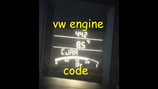 Whats my engine code(How to check Volkswagen Engine code)