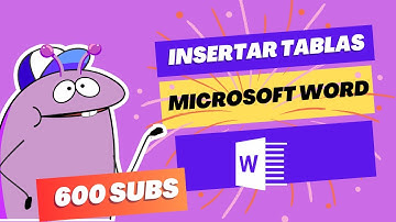 APRENDE A CREAR Y PERSONALIZAR TABLAS EN MICROSOFT WORD DE MANERA DIVERTIDA