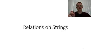 2b-1 Important String Relations COMP2270 2017
