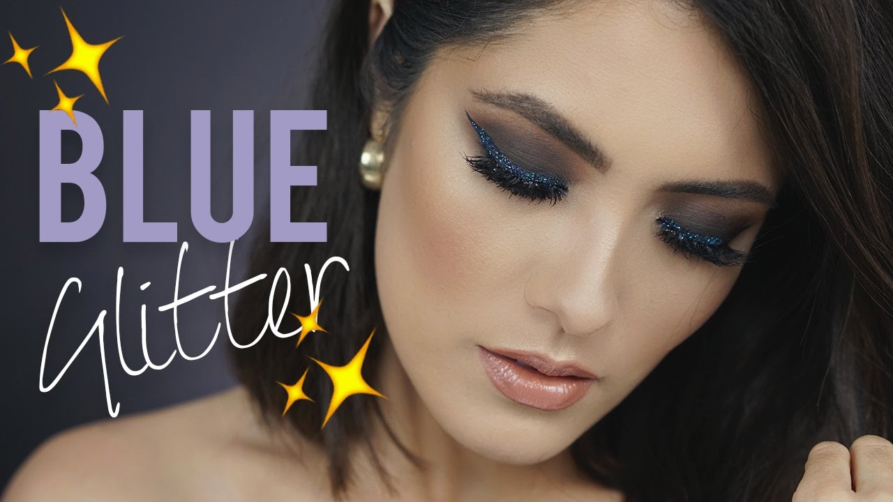 Glitter Winged Liner Holiday Makeup Tutorial | Melissa Alatorre - YouTube