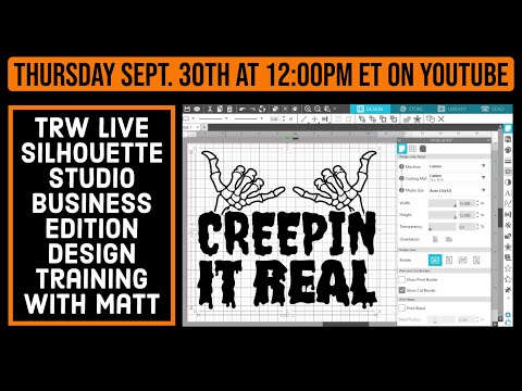 Creating a Custom Design in Silhouette Studio Business Edition Live with Matt | Design Training