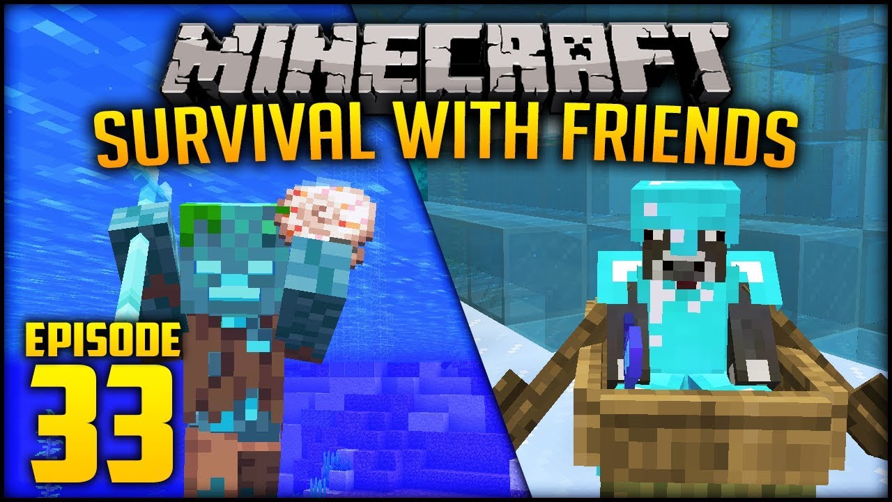 UNDERWATER TRAVEL SYSTEM | Minecraft: Survival With Friends - Episode ...