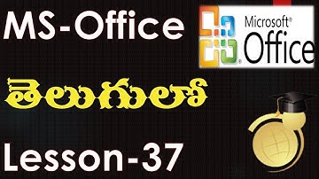 Ms-Office - Working with View Menu in PowerPoint - Telugu-Lesson-37