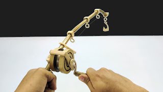 DIY Fishing Rod Toy - How to Make Fishing Rod From Cardboard and Popsicle Sticks