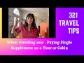 Traveling solo single supplement