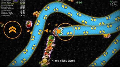 Worms Zone .io - Voracious Snake Amazing Slither GamePlay ( Android .iOS .iPAD ) |Daily Game Play