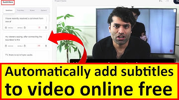 Automatically add subtitles to video online free