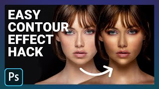 EASY CONTOUR HACK | How to Add Contour Makeup to Portraits in Photoshop