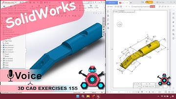 SolidWorks | 3D CAD EXERCISES 155 | StudyCadCam | Solution Tutorial |