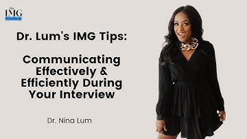 Communicating effectively & efficiently during your interview