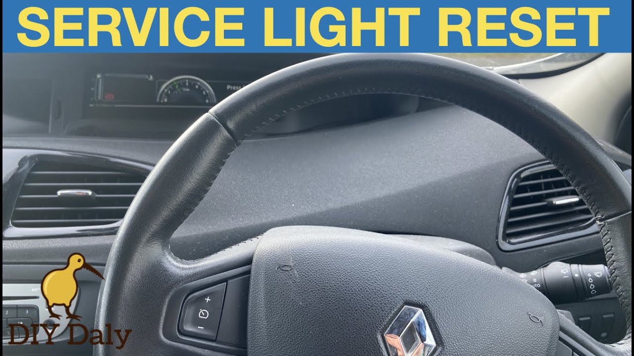 2014 Renault Scenic service light reset procedure -