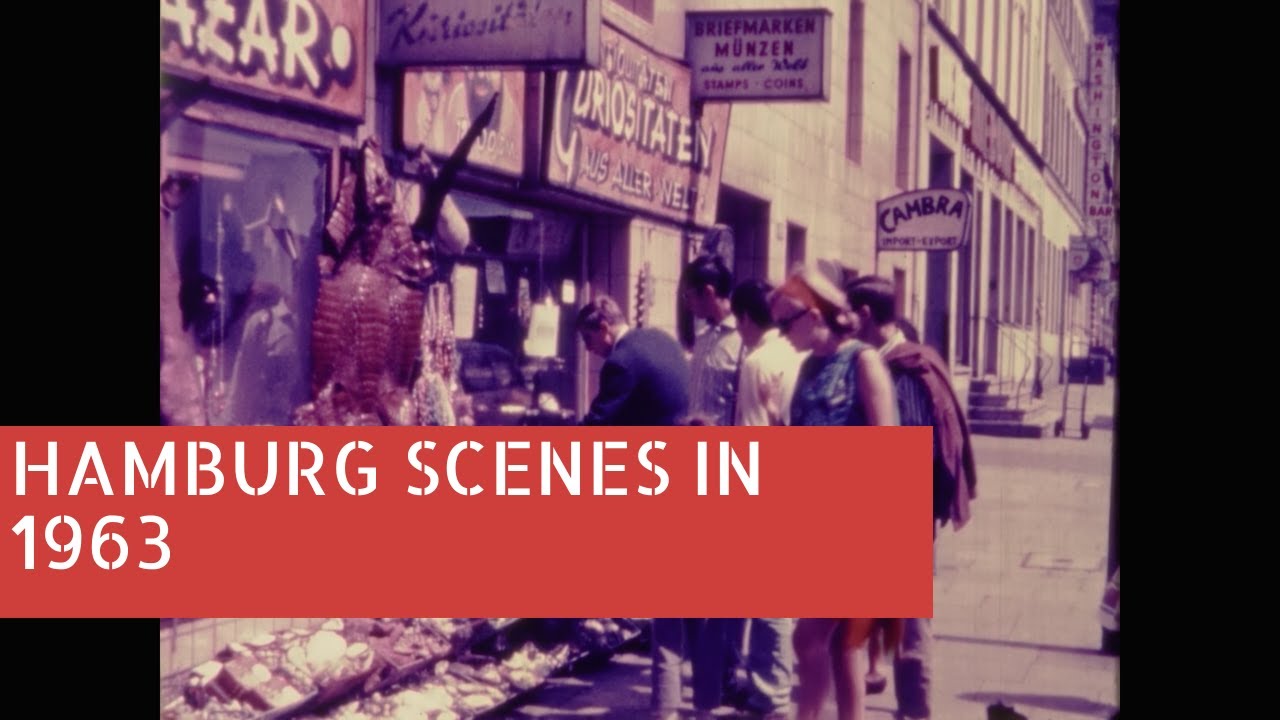 Hamburg Scenes in 1963 Archive Footage