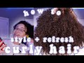 how i STYLE and REFRESH my CURLY hair! | aliyah simone