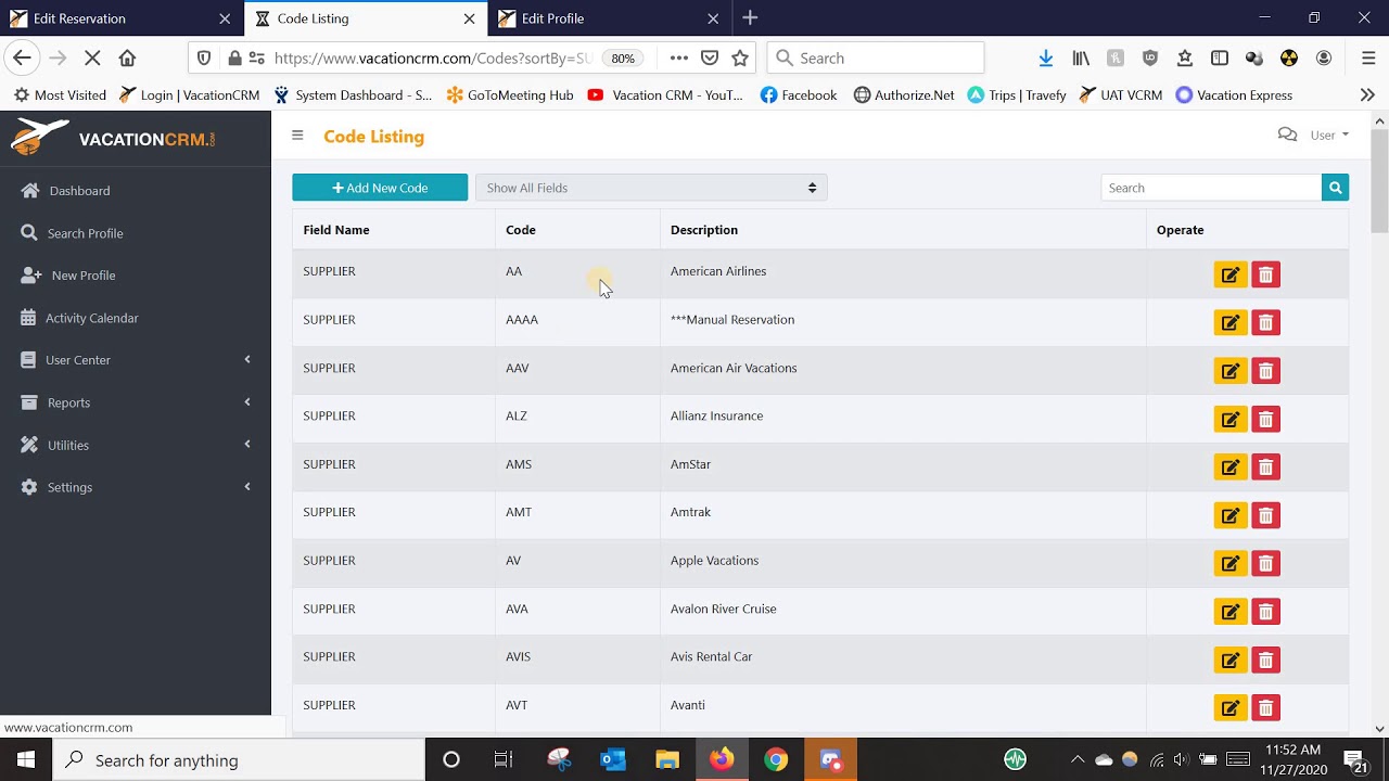 Admins - Adding Suppliers/Managing Codes - YouTube