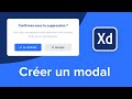 Adobe XD - Créer un modal de confirmation