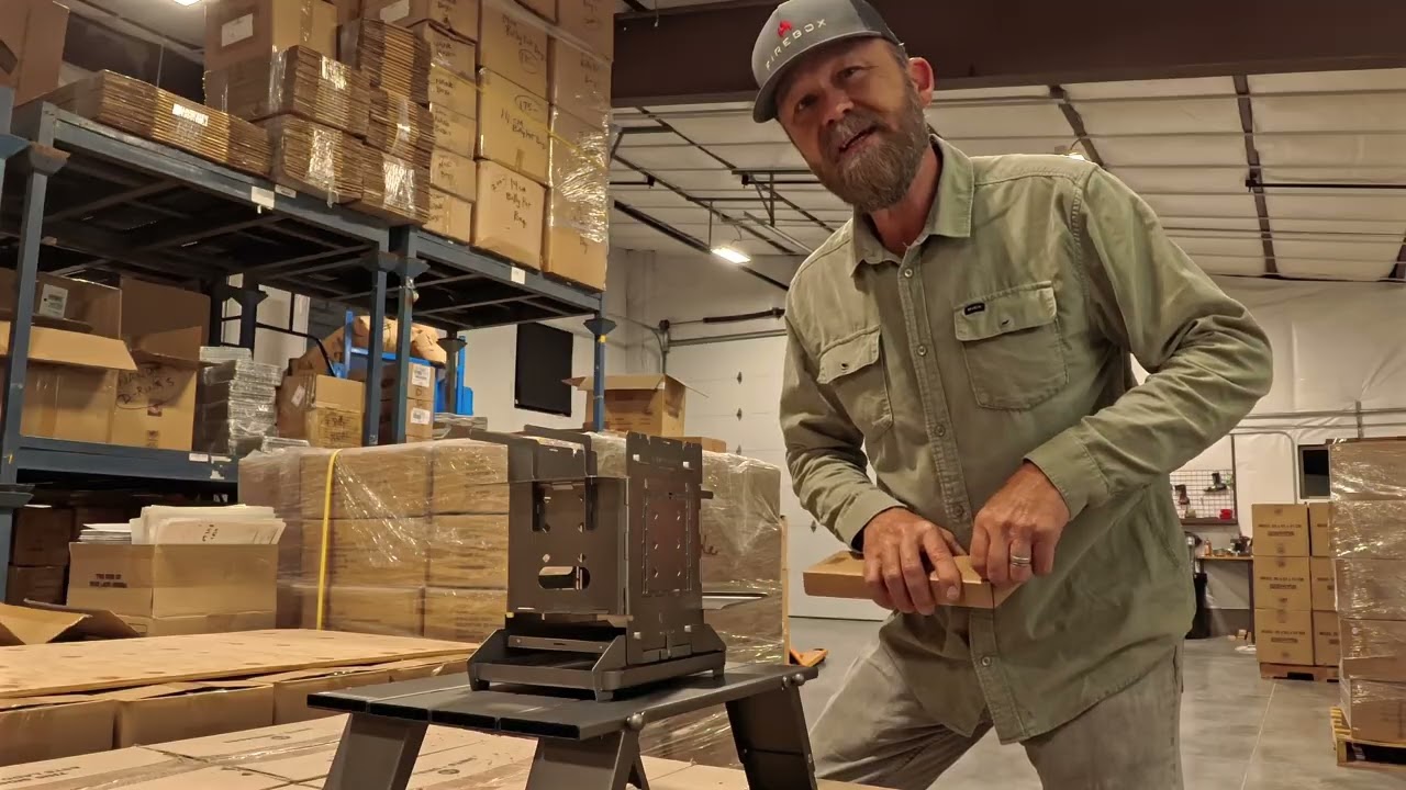 Wide-Stance Folding Camp Stove Kit | Firebox Sumo