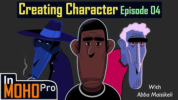 How to Create a Cartoon Character for Beginners in | MOHO Pro | (2021) EP-04 Part 1 | Speed Tutorial