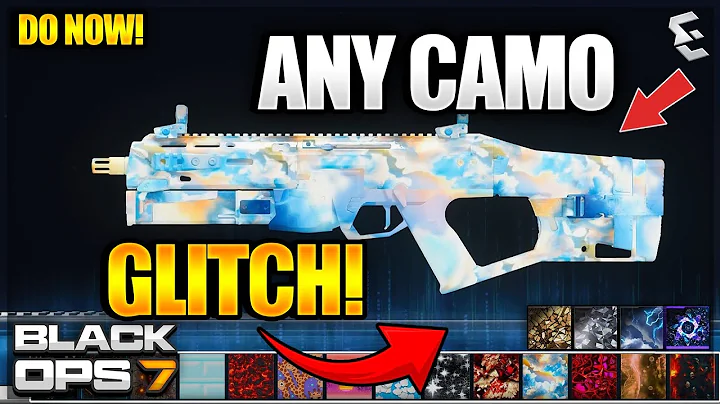 *NEW* BEST SOLO ANY CAMO SWAP GLITCH (BO7 NOT NEEDED) MW3 CAMOS on BO7 + MORE! -BO7 GLITCH