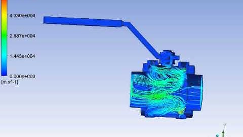 Ansys CFD Analysis of Valve