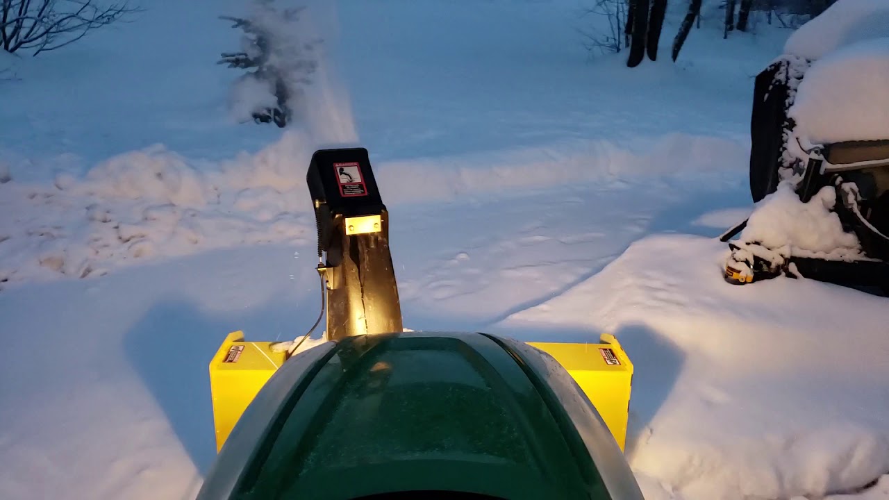 Time for some snow blowing with the John Deere x310! YouTube