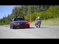 Kawasaki Ninja H2R Supercharged vs BMW M4 (G82) Competition Redeye vs Supercars at Old SPA