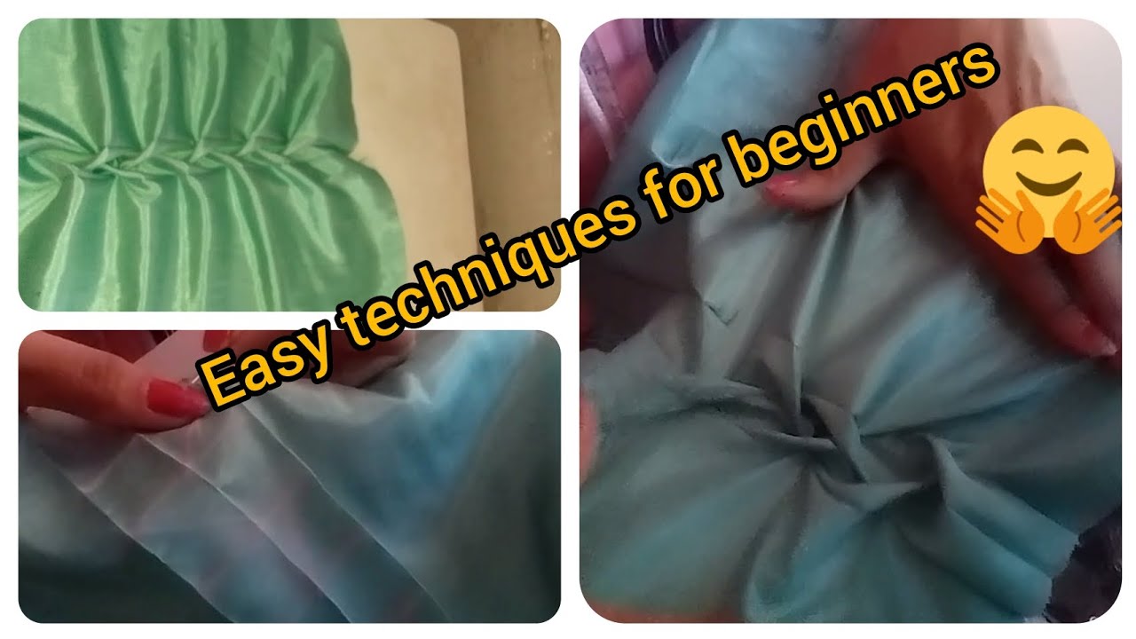 Beautiful 🥰 easy techniques for beginners/sewing techniques - YouTube