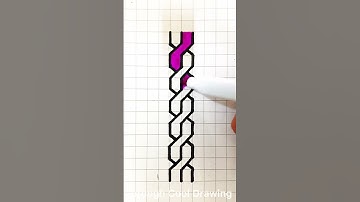 Simple 3D Illusion Drawing on Graph Paper #shorts  #shortvideo  #3d #drawing #satisfying #art #easy