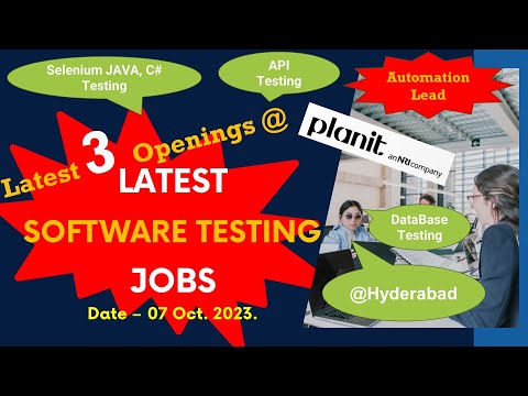 Opening for Automation tester, Automation Lead + Selenium Java, c#, Python, Ruby in Planit Hyderabad