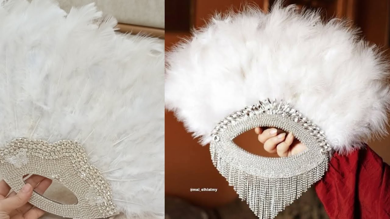 مروحه عروسه ريش Royal🪄 ترند جدا و مميزه تقدرى تعمليها لنفسك أو مشروع من بيتك بكل التفاصيل