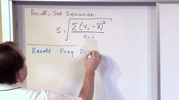 Lesson 19 - Standard Deviation Of Data In A Frequency Table