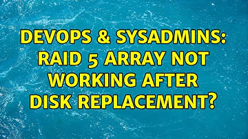 DevOps & SysAdmins: Raid 5 array not working after disk replacement?