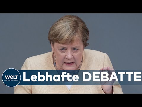 KLARE WAHLEMPFEHLUNG: Kanzlerin Merkel hält in letzter Bundestagsrede Armin Laschet die Stange