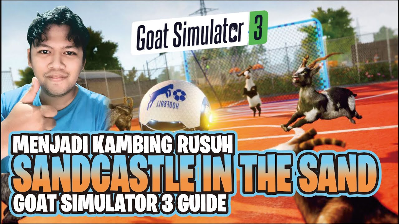 SANDCASTLE IN THE SAND!!! Goat Simulator 3 - Indonesia - YouTube