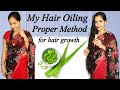 My hair oiling proper method for hair growth one braid hairstyle with long hair