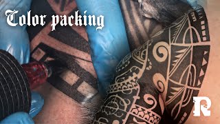 Tattoo Real -Time Tribal color packing Solid black