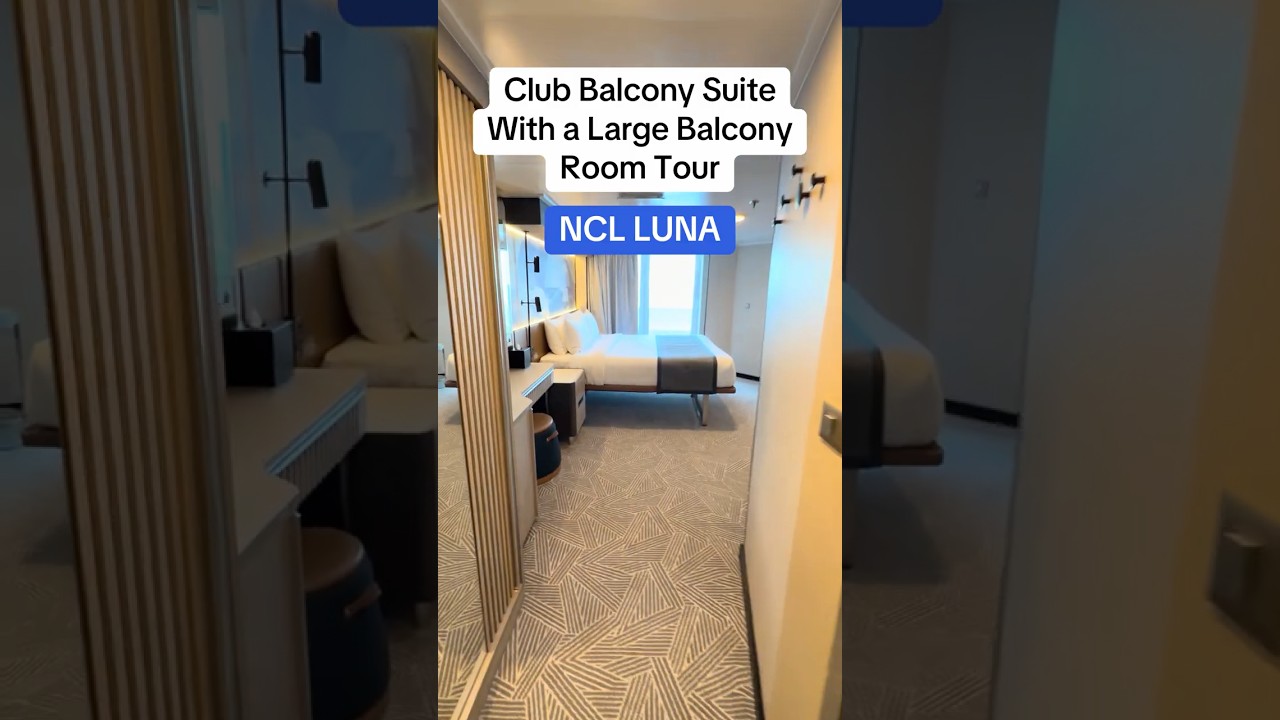 Club Balcony Suite with a Large Balcony Room Tour with  on the Norwegian Luna.