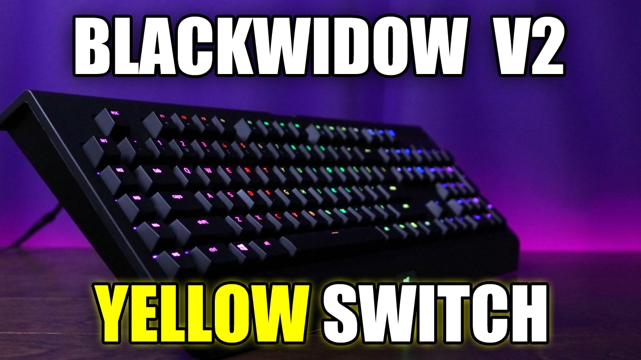 NEW Razer Blackwidow Chroma V2 with Yellow Switch Review - YouTube