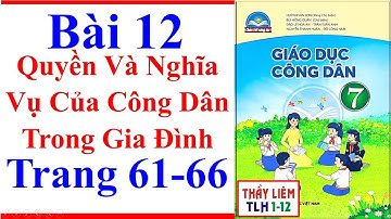 Giáo Dục Công Dân 7 Bài 12 Quyền Và Nghĩa Vụ Của Công Dân Trong Gia Đình Trang 61 Chân Trời Sáng Tạo