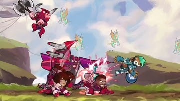 how fast can 7 CHOSEN bots defeat an E A S Y bot in brawlhalla?