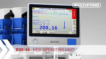 Multihead weigher | New operating unit | MULTIPOND