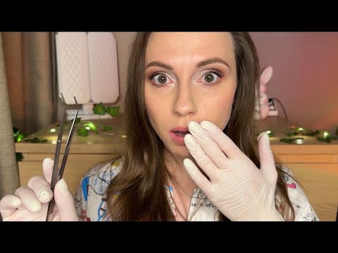 АСМР Необычный Пациент • Ты Упал Лицом в Кактус 😱 Пинцет • Осмотр • ASMR Doctor
