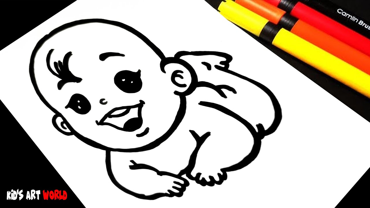 Easy Drawing Tutorial || How to draw A Cute baby || Pencil Sketch for ...