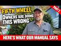 Fifth Wheel Owners Are Doing This Wrong — Here's What our Manual Says