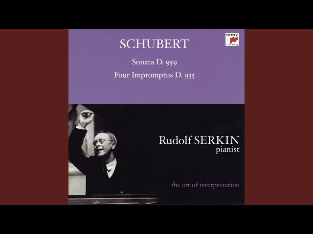 Schubert - Impromptu D. 935 n° 4 : Rudolf Serkin, piano