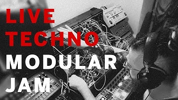 HEAVY TECHNO live modular jam (going acid with Soundforce + Moog)
