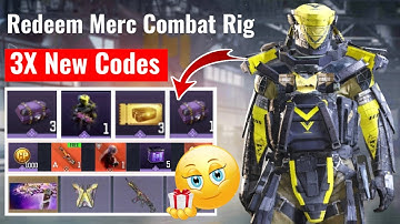 New Redeem Code Call Of Duty Mobile | CODM New Redeem Free Skin Merc Combat Rig