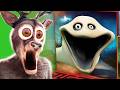The Deer Reacts To All Size Maze Hungry Worm